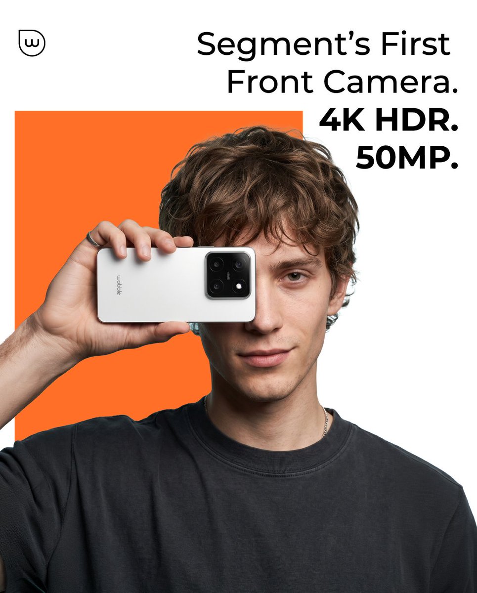 thewobble_life's tweet photo. Nobody in this price segment has a 50MP 4K HDR front camera.
Wobble One does.
Segment's first. Starting ₹26,999.
#WobbleOne #WobbleSmartphones
#50MPFrontCamera #4KHDR #SegmentsFirst #FrontCamera #SelfieCamera #WobbleOneCamera https://t.co/u9mLMmcFqF