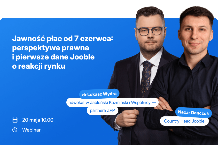FOB_eu's tweet photo. Dyrektywa o przejrzystości płac to nie żarty! 💸 20.05 o 10:00 dr Łukasz Wydra i Nazar Danczuk wyjaśnią, jak wdrożyć nowe przepisy i uniknąć sankcji. Poznaj dane #Jooble i przygotuj swoją firmę. Webinar bezpłatny! 

🔗 https://t.co/d4FRIDrqdR

#HR #Płace #Biznes #ZPP https://t.co/e4gZF0Rti3