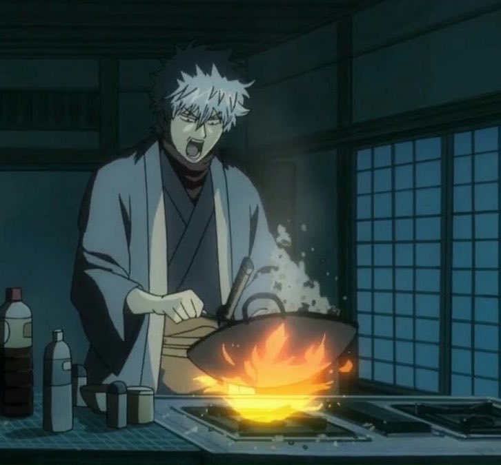 gintyong's tweet photo. gintoki may be a bum at times but at least he can cook AND is great with kids 🫶🏼 https://t.co/PHIfq1VMmI