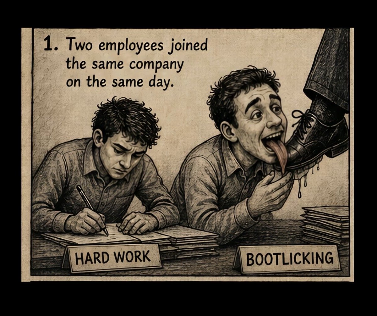 umarhayat990's tweet photo. A real hard worker builds respect a bootlicker just begs for it

Sweat earns dignity, not flattery for favors.
Work hard in silence, not under someone’s shadow

Loyalty is earned through effort, not by bending too low

A strong man stands tall, he doesn’t kneel for approval

Hard work speaks louder than fake praise ever will

Read more Second Post !