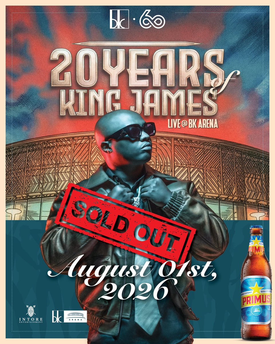 3 days. That’s all it took.  
SOLD OUT.  
20 years of music, memories, and y’all never left my side.  
I’m speechless. THANK YOU.  
<a href="/BankofKigali/">Bank of Kigali Official</a> <a href="/bralirwaplc/">BRALIRWA Plc.</a> <a href="/BruceIntore/">Bruceintore</a>