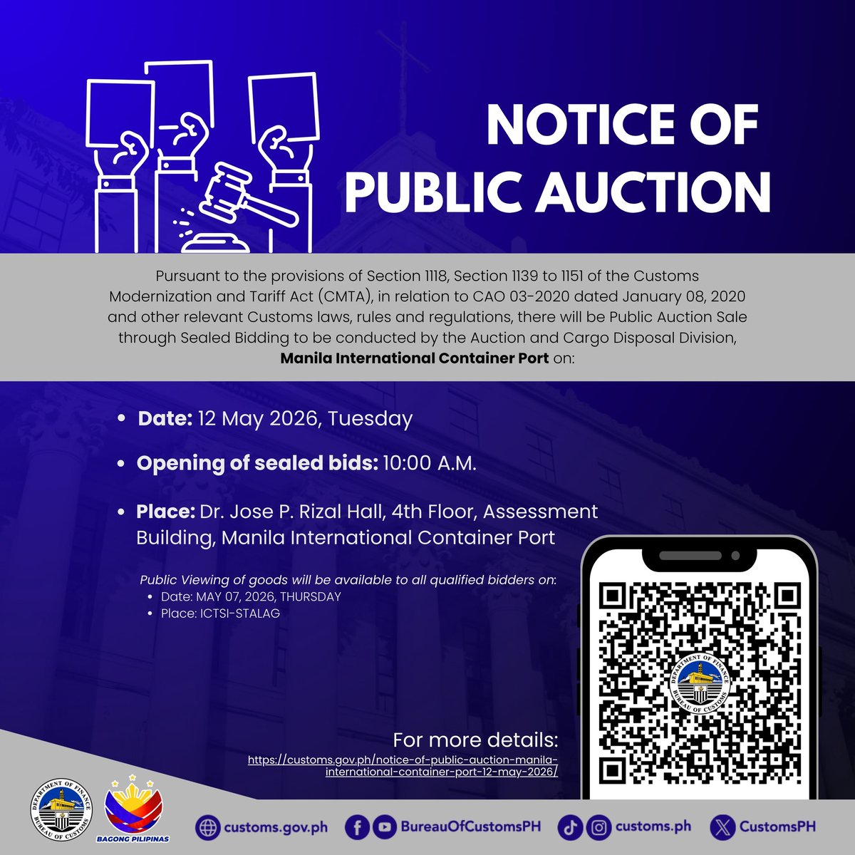 Bureau of Customs PH tweet media