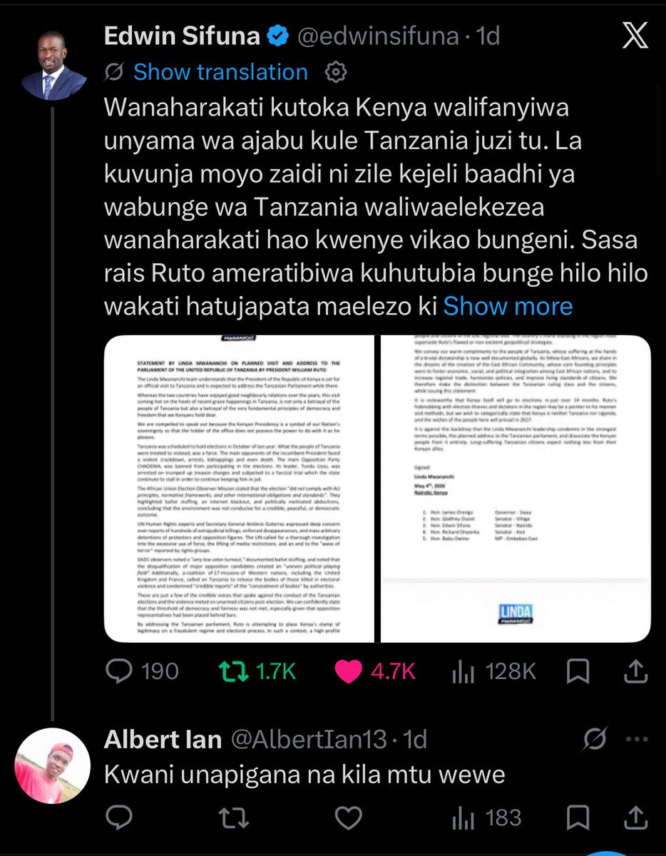 H.E. Rachel Tabitha,MYP tweet media