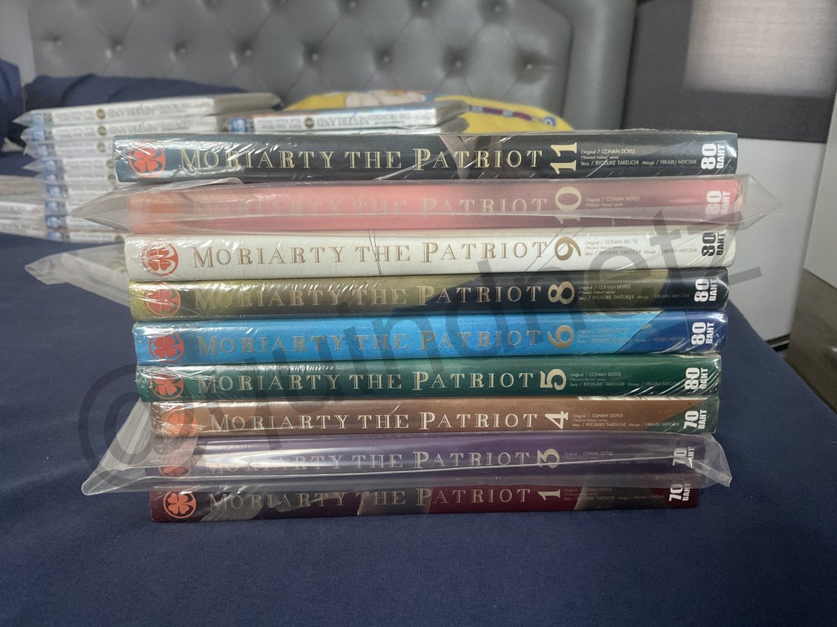 quindnetz's tweet photo. Moriarty The Patriot 1,3-6,8-11 (620)
ลดได้สูงสุด 600 รวมส่งค่ะ บางเล่มได้มาแพง

#ตลาดนัดมังงะ #ตลาดนัดมังงะวาย #ปล่อยมังงะ #มังงะมือสอง https://t.co/XufhBE7vlf