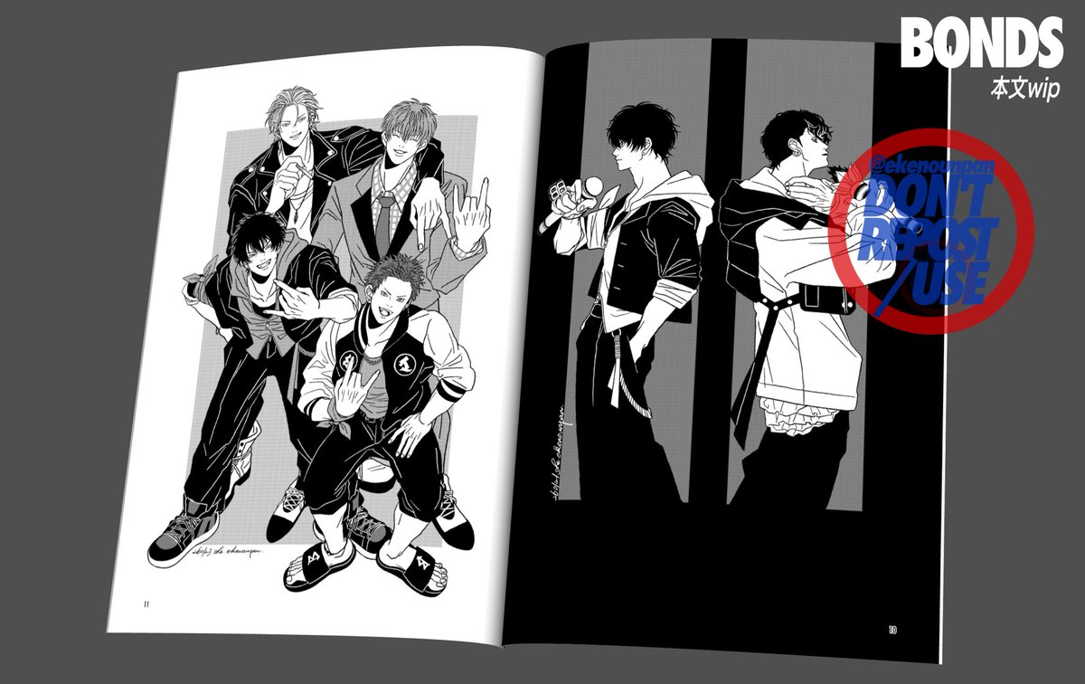 ekenounpan's tweet photo. UPCOMING : 26/10/11 CLB48
BIG UP 02 | 一郎単体フルカラーイラスト本
BONDS | 一郎中心モノクロイラスト本 https://t.co/Z22QGTBXlB