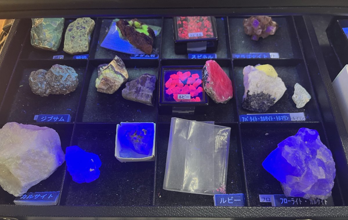 みちもちたち……蛍石(フローライト)だよ…… 鉱石博物館行って鉱石ガチャ