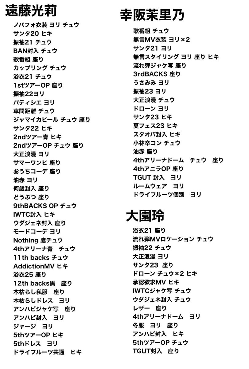 ttn_trade46's tweet photo. 櫻坂46 生写真　トレ
提供一覧
リプに続きあり
トレ案は希望ポストの方にお願いします🙇‍♀️
できれば複数〜希望

#櫻坂46 

【2期】
※武元ありません https://t.co/s5hj4HC9nD