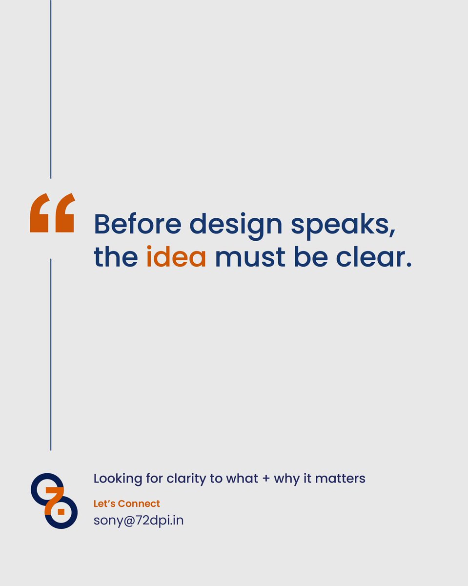 72dpiconnect's tweet photo. Most businesses try to improve how they look
before fixing what they’re actually trying to say.

That’s why growth feels:
active &amp; visible, but inconsistent

At 72 DPI, we start with clarity
then build design, systems, and growth on top of it.

#72DPI #BrandStrategy https://t.co/YnpjFCuvAp