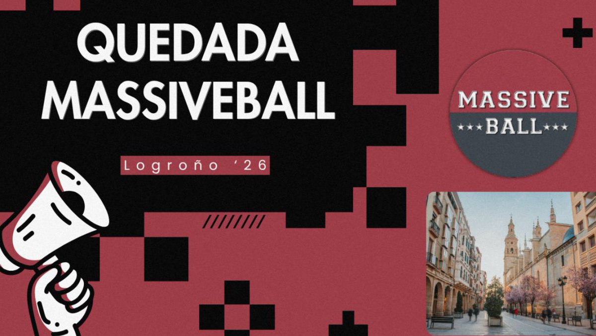 MassiveBall's tweet photo. 🎙️ Este sábado 9 de Mayo, MassiveBall, realizará su primer gran evento. Consistirá en un podcast con público en directo presencial (Hasta 130 personas).

✅ La entrada al evento es totalmente gratuita, agradecemos la colaboración de @FundIbercaja  por cedernos su espacio y colaborar con el podcast.

⏰ Horario: 10:00 horas am, hasta 12:00 horas.

📌 Localización: Fundación Ibercaja Logroño (Plaza de la diversidad nº2)

🎁 Los asistentes al evento podrán participar en varios sorteos:

- 🎽Cinco camisetas NBA

- 🍷Cuatro botellas de vino de @Vivanco_es 

- 🥧Tres tartas de Melt Cakes

- 🏀Dos suscripciones digitales de @GIGANTESbasket 

- 📕Dos libros de la colección digital de @skyhookmagazine 

- 📘Dos libros de la colección de @jfescudero

🔎Si no queréis quedaros sin plaza os recomendamos acudir con tiempo, una vez completado el aforo no podrán asistir más personas al evento.