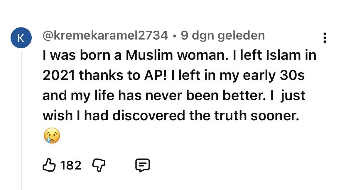 Ex-Muslim Testimonies 🇳🇱 tweet media