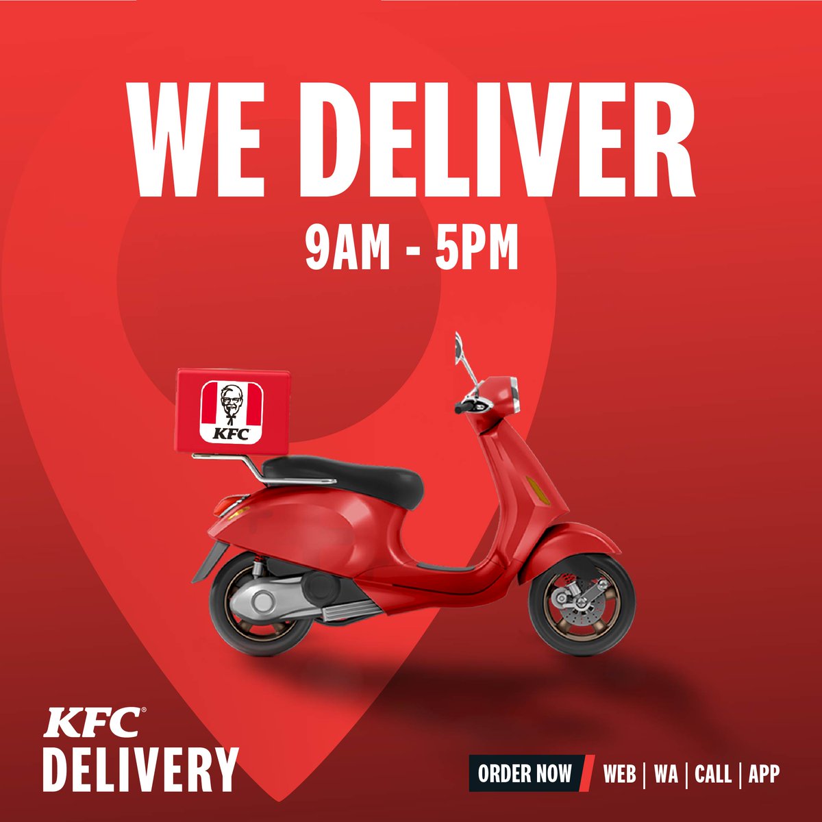KFC_Lesotho's tweet photo. Take note of our KFC Delivery times so you don't miss out when that craving hits you! https://t.co/ry88HbZmlM