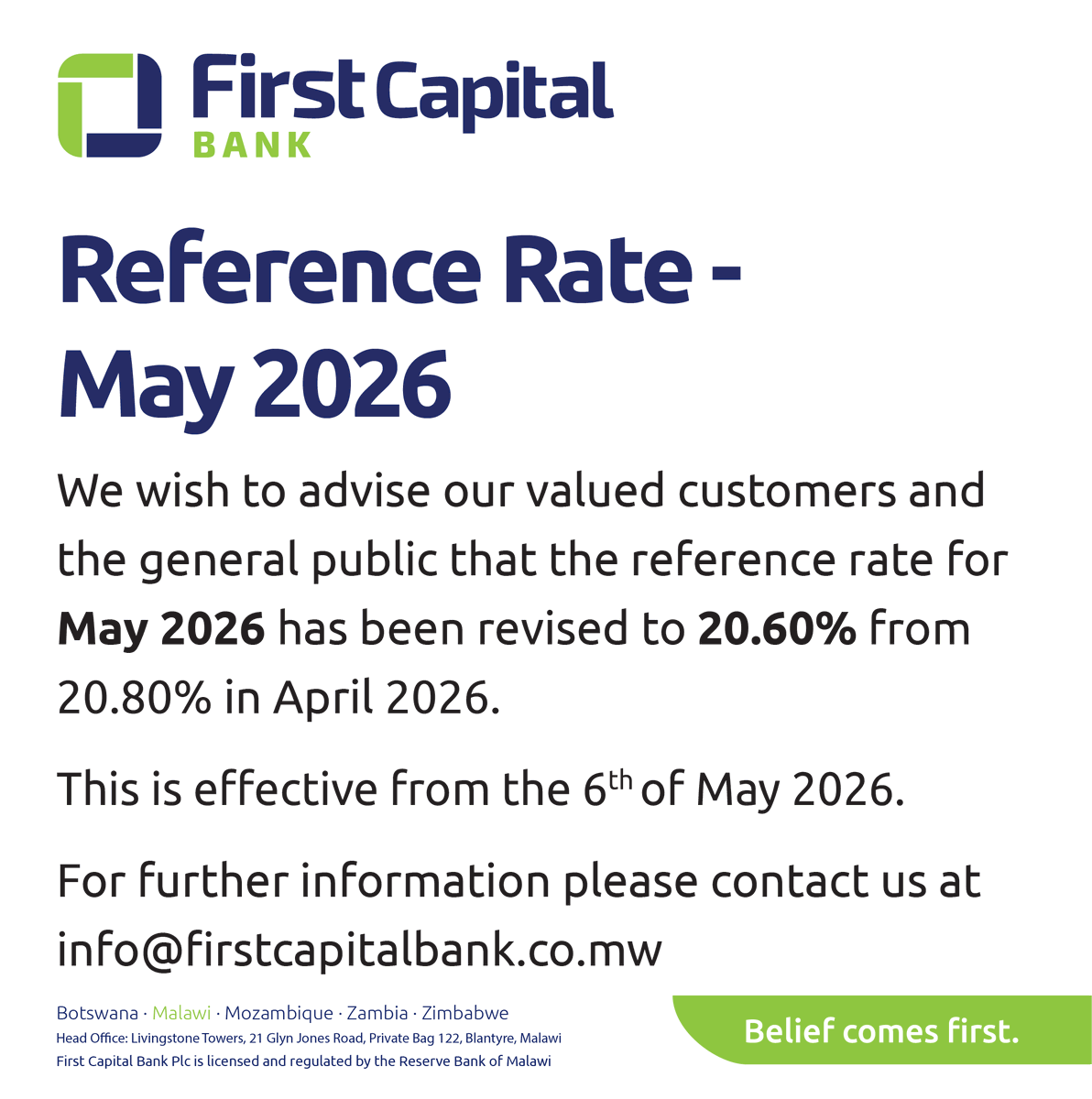 First Capital Bank Malawi tweet media