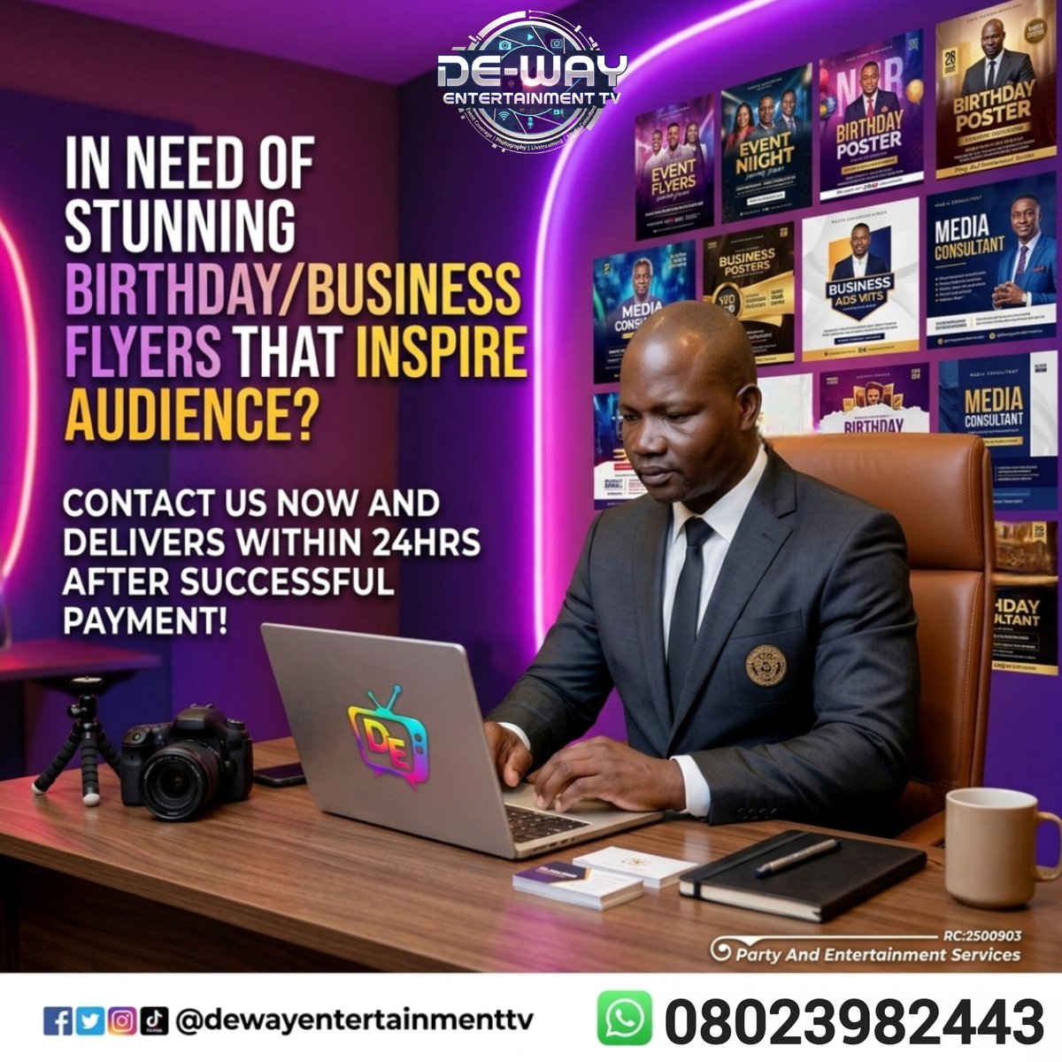 Dewayentertain's tweet photo. In Need Of Stunning Birthday - Business - Campaign Flyers That Insipire Audience?

Contact De-Way Entertainment And Delivers Within 24Hours After Successful Payment. ☎️/ https://t.co/mjRfB7C7Pv. #ᴠɪʀᴀʟᴘᴏsᴛ #stunning https://t.co/mHeXBlgKNt