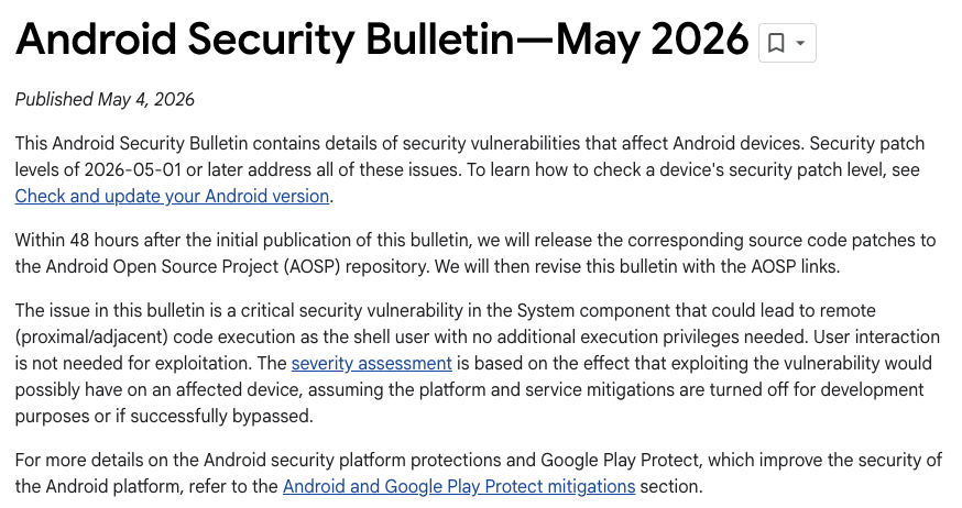Android just patched a critical zero-click RCE.

CVE-2026-0073 affects the Android System component, specifically `adbd`, and can reportedly lead to remote code execution with no user interaction required.

No tap.
No download.
No “open this file.”

The attacker only needs to be