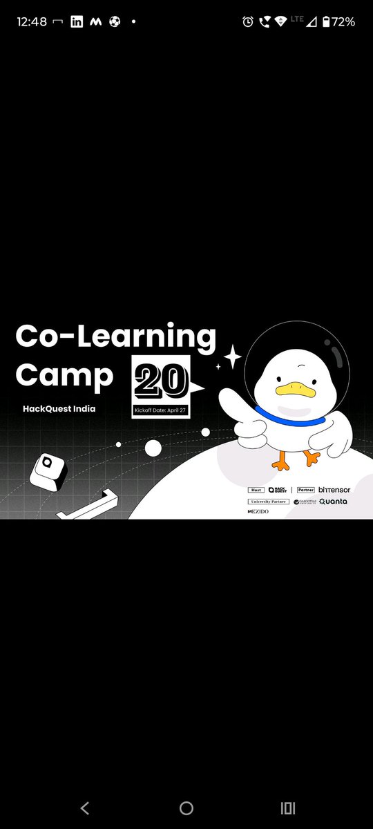 MREVERYWHERE007's tweet photo. 9/Huge thanks to the mentors &amp; community for making such complex topics beginner-friendly 🙌
Excited for the next days of the camp 🚀
#Bittensor #HackQuest #TAO #AI #Web3 #DecentralizedAI #BuildInPublic https://t.co/Bta8TpvHA3