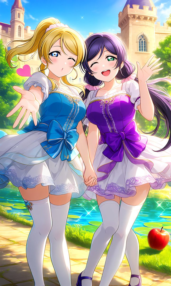 最適なペア 💖💖 #綾瀬絵里 #東條希 #lovelive 💖🌙