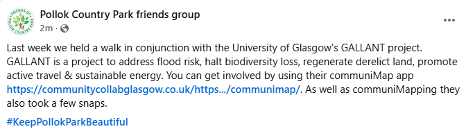 Friends of Pollok Country Park tweet media
