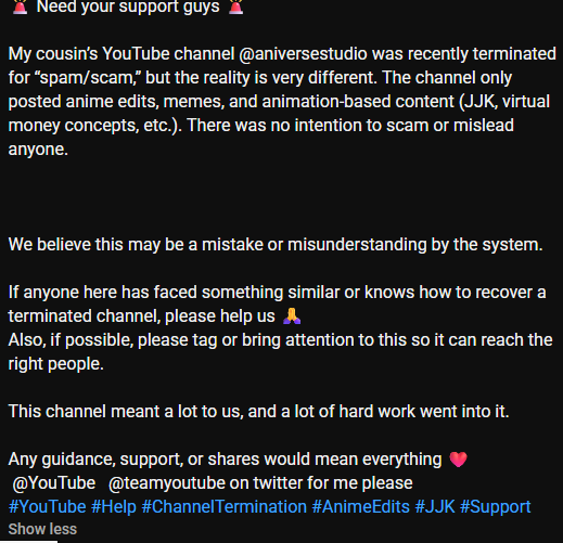 TheStakeDudee's tweet photo. @TeamYouTube  Can you reply on dm or keep ignoring??? https://t.co/i0DRhDtN5b