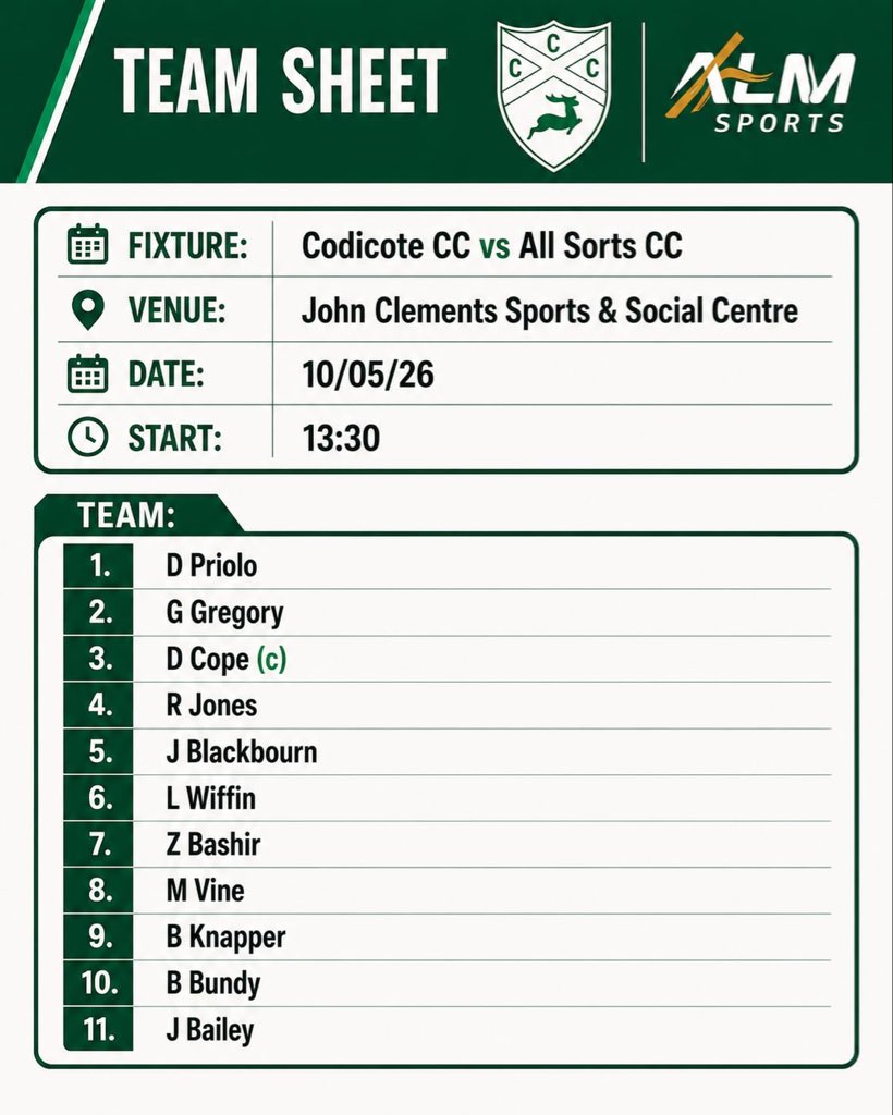 Codicote Cricket Club tweet media