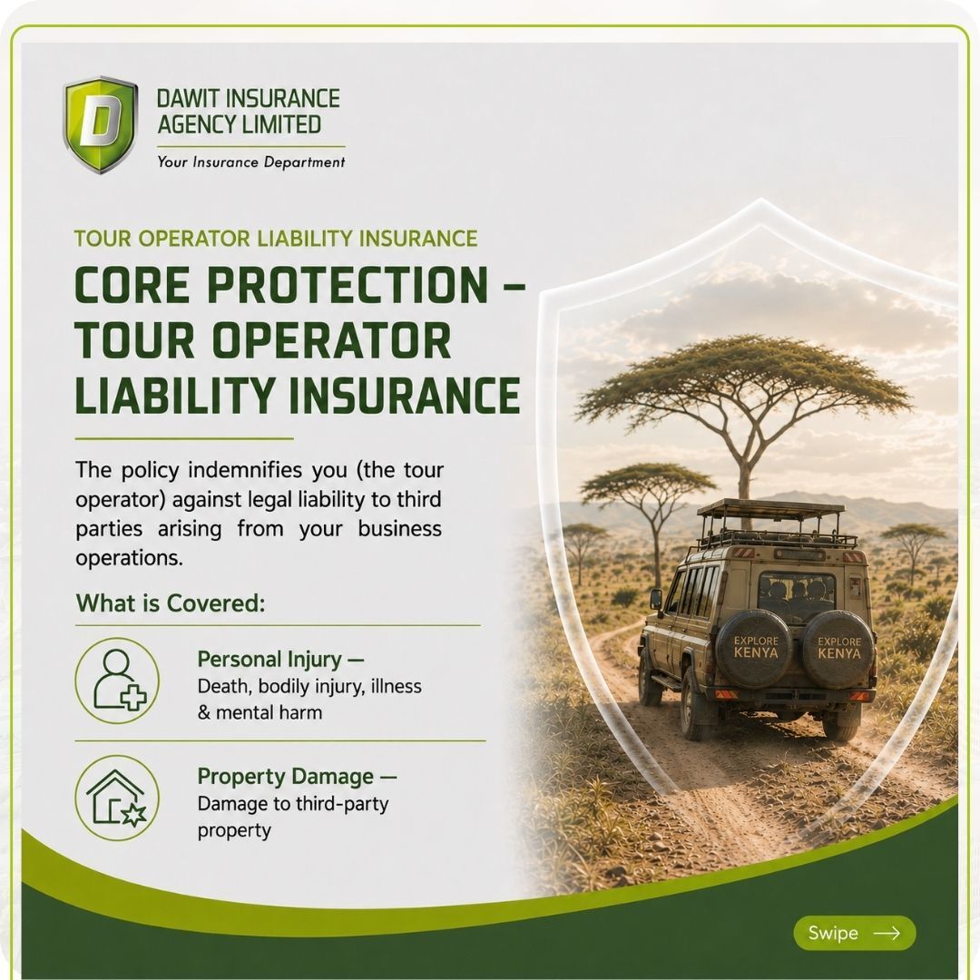 DawitInsurance's tweet photo. Proper Tour Operator Liability Insurance protects against injuries, accidents, negligence claims &amp; more.
Need a quick review of your cover?
DM “LIABILITY” or call +254712856447 or Whatsapp +254737856447
#TourOperatorInsurance #KenyaSafari #LiabilityInsurance https://t.co/nsWfI0HjEz