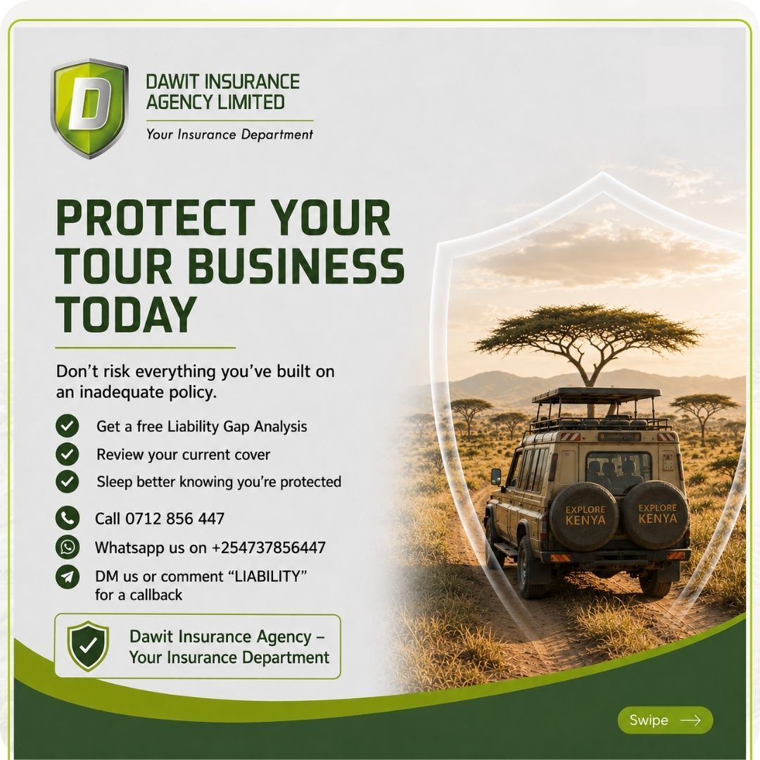 DawitInsurance's tweet photo. Proper Tour Operator Liability Insurance protects against injuries, accidents, negligence claims &amp; more.
Need a quick review of your cover?
DM “LIABILITY” or call +254712856447 or Whatsapp +254737856447
#TourOperatorInsurance #KenyaSafari #LiabilityInsurance https://t.co/nsWfI0HjEz