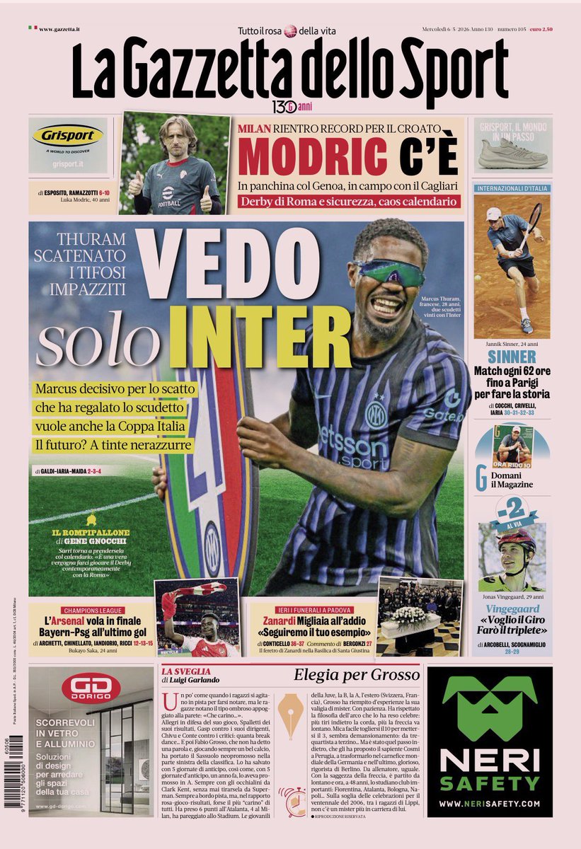 pisto_gol's tweet image. PrimePagine #6maggio È sempre calciomercato