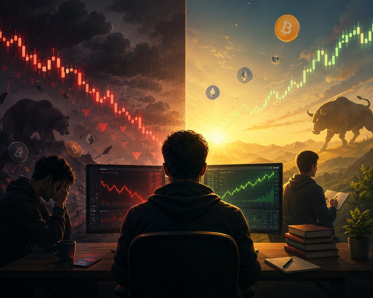 Everyone talks about profit  but no one tells you about the night that changes everything.

I still remember my first serious crypto trade.
It wasn’t a big amount. Just a small portion of my savings. I had been watching charts for weeks learning patterns  convincing myself I was