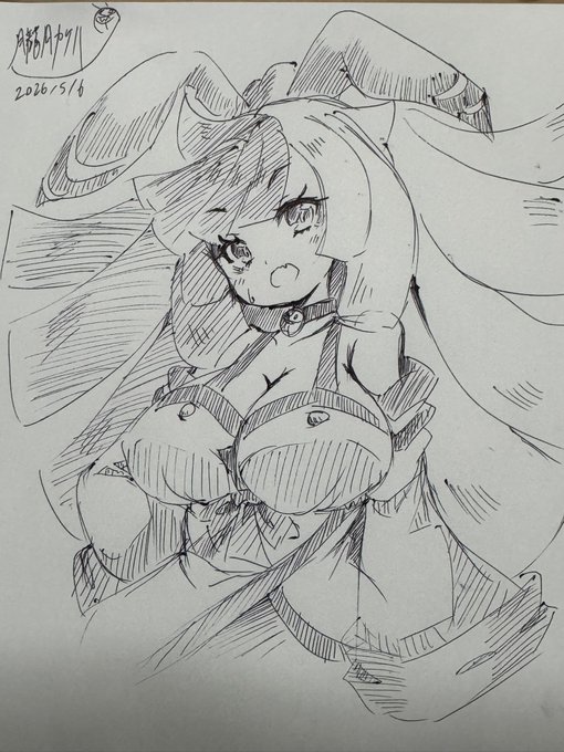 せっかく自分のアバター(?)作ったのだから馴染むまで落書きオボロさん 