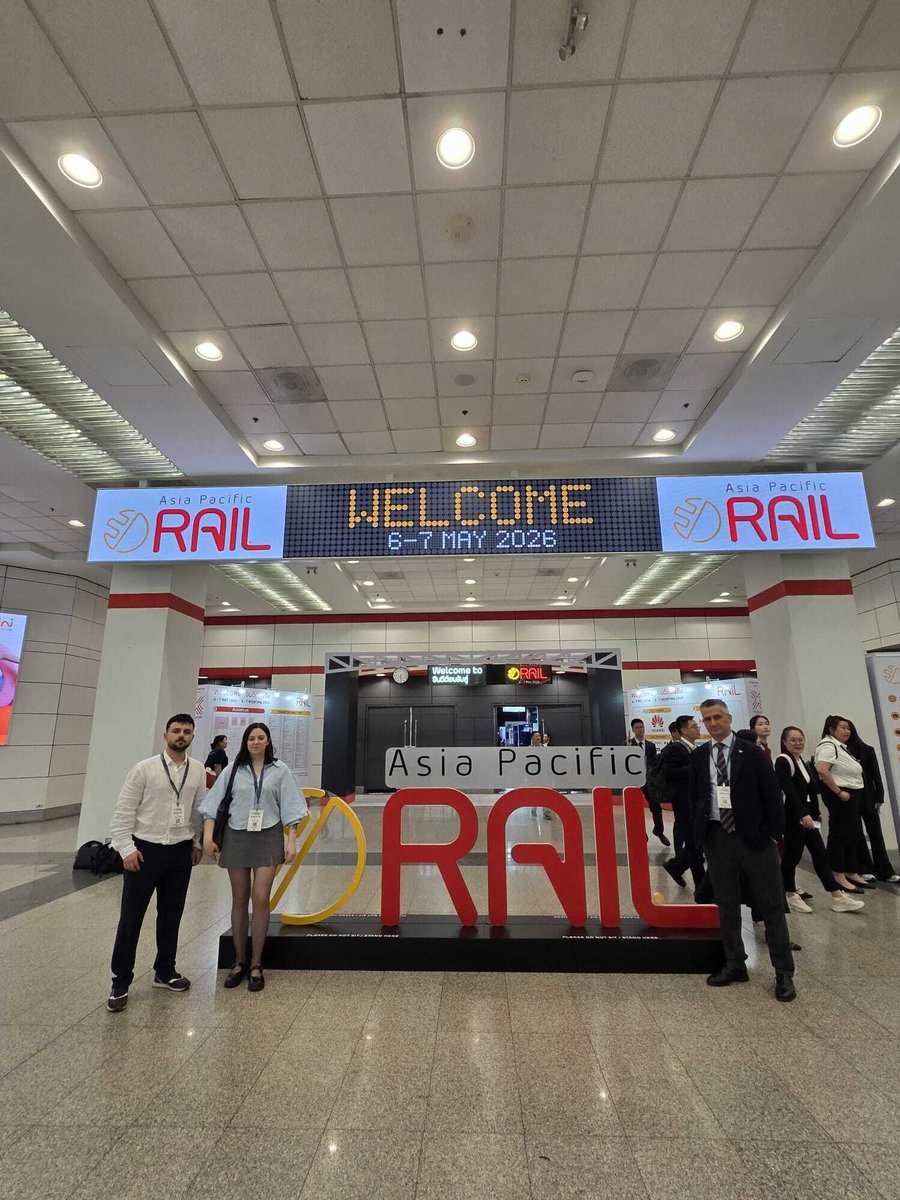 mukanrail's tweet photo. Mukan Rail Asia Pacific Rail 2026’da!
Mukan Rail olarak, 6–7 Mayıs 2026 tarihlerinde Tayland / Bangkok’ta düzenlenecek Asia Pacific Rail Fuarı’nda ilk günümüzden kareler...
Stand No: G39
Sizi standımızda ağırlamaktan memnuniyet duyarız! https://t.co/FUXKZtXK56