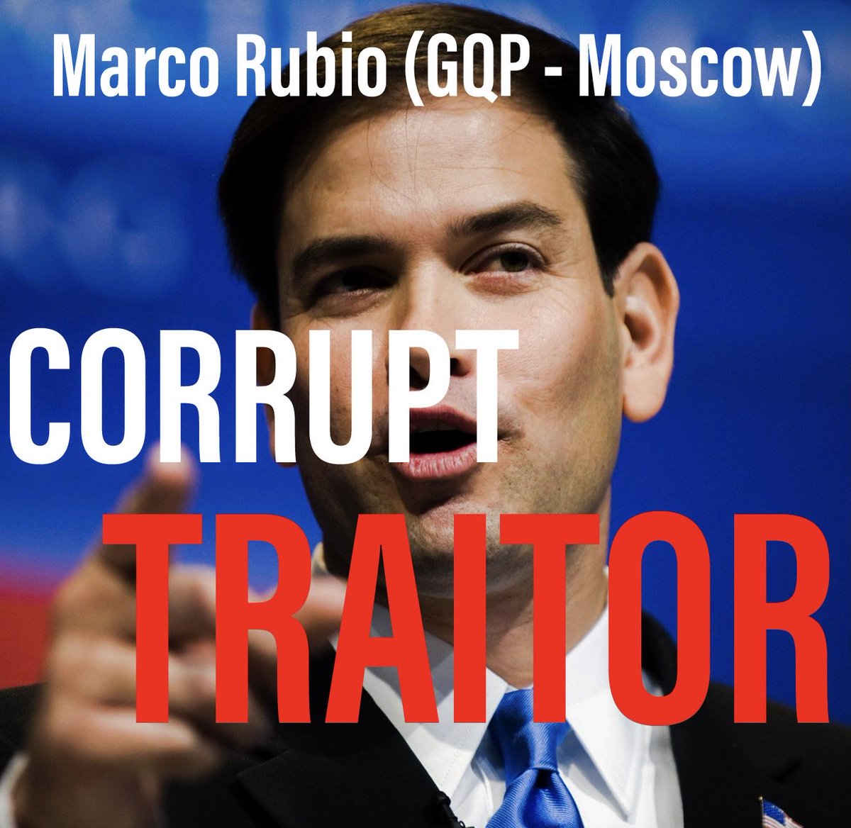 DC4Hope's tweet photo. @najam_ali Traitor war criminal #MoscowMarco belongs shackled in GITMO next to Trump and Hegseth!!! https://t.co/o2bZCUjpaN