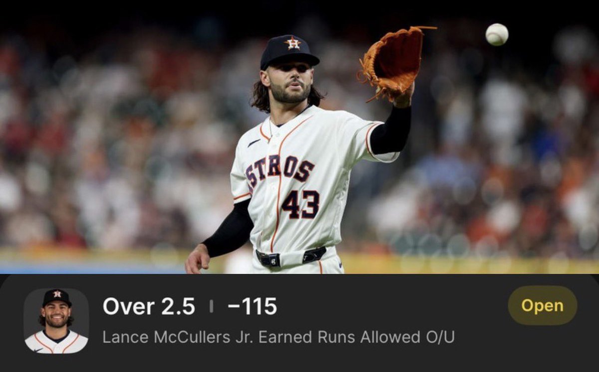 carmslocks's tweet image. 5/6/26 MLB Day Game Prop

L. McCullers o2.5 ER (-115 DraftKings)

- The Dodgers have been slumping a bit lately which is why I think we're getting this line &amp;amp; price. But at the end of the day, Lance McCullers is COMPLETELY ASS, maybe the worst starter of the last two seasons.