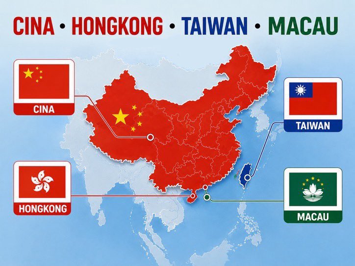 chandestiney's tweet photo. ⠀
Keempatnya SAMA atau BEDA?⠀

🇨🇳 CINA 
🇭🇰 HONG KONG 
🇹🇼 TAIWAN 
🇲🇴 MACAU  

Sekilas mirip, tapi keempatnya punya sejarah, sistem pemerintahan, bahasa, militer, dan pengakuan internasional yang SANGAT berbeda.
⠀ https://t.co/FWwAg0qsuB