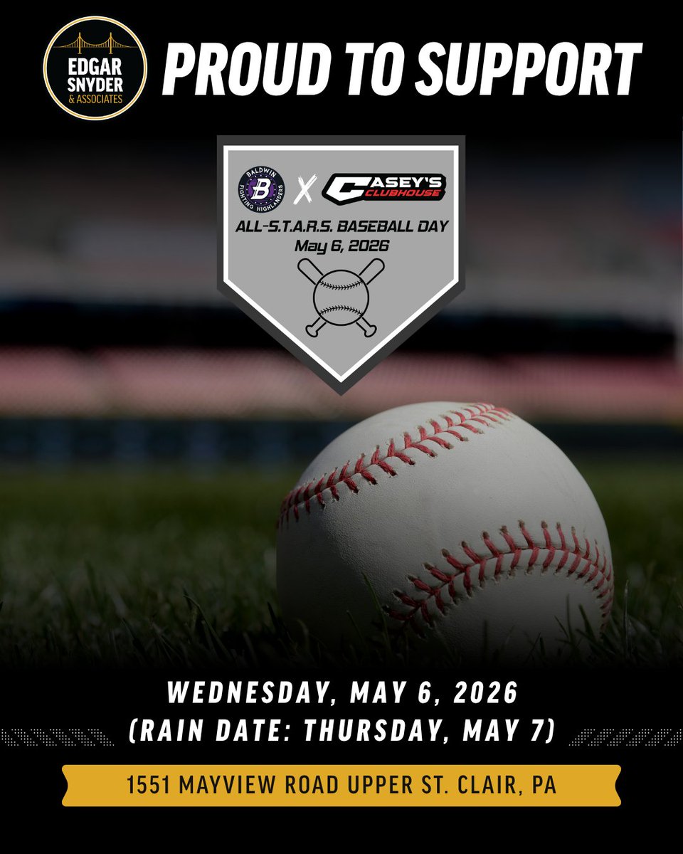 edgarsnyder's tweet photo. As proud sponsors of the Miracle League, we'd like to wish all participants good luck at the Baldwin All-Stars Baseball Day! https://t.co/J4ugU4RAno
