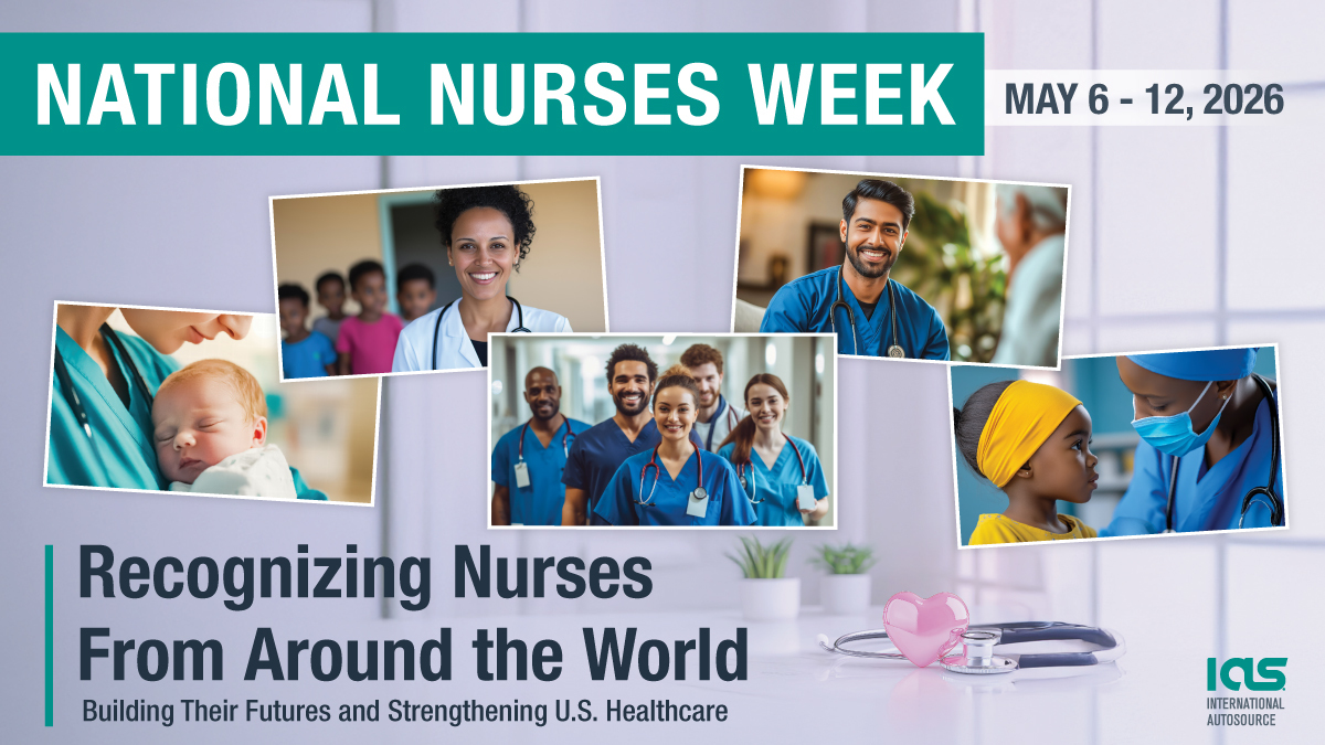 IntlAutoSource's tweet photo. We're proud to celebrate National Nurses Week and recognize the valuable contributions of nurses all over the U.S.

To all the nurses building new lives in the U.S. while caring for others; we see you and we thank you.

#nationalnursesweek #internationalautosource https://t.co/MgqXf7nSdM