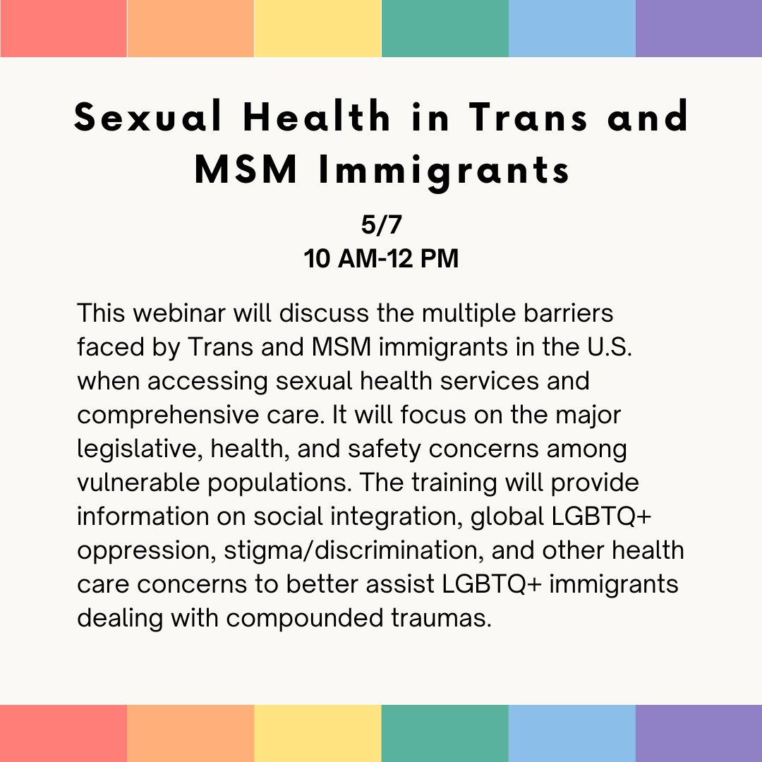 urccp's tweet photo. Join the Center for Community Practice this month for impactful LGBTGNC trainings designed to build knowledge, confidence, and inclusive care. 🌈

Explore upcoming sessions and strengthen your skills alongside a community committed to making a difference. https://t.co/9xM7fMNpsO