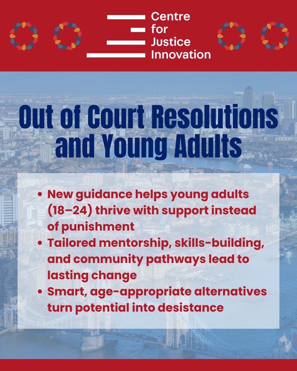 theSAWProject's tweet photo. A briefing from the Centre for Justice Innovation lays out promising practice principles for using out-of-court resolutions with young adults (18–24).

Read the full story: https://t.co/Aut0kGtCOX

Visit https://t.co/yFZ3ZTiG3y to make a difference.

#SAWProject https://t.co/SCiubSro2X