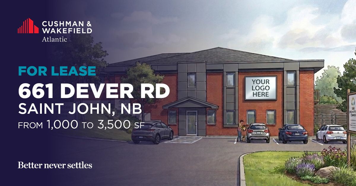 CWAtlantic's tweet photo. For Lease | 661 Dever Rd, Saint John

Discover a leasing opportunity at Greendale Professional Centre, ideal for medical clinics or professional offices.

Stephanie Turner: https://t.co/FckzmNdyZL
Brock Turner: https://t.co/XOo65BgJlY

Full listing: https://t.co/GgI8RfHSf2 https://t.co/WIcNKyCxKD