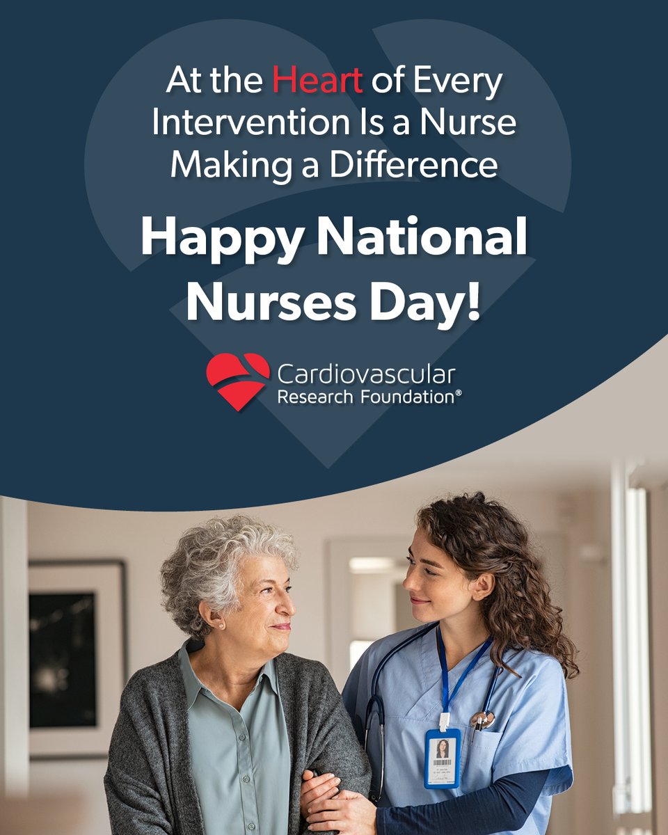 crfheart's tweet photo. Today we celebrate the nurses who are at the heart of patient care. ❤️
For every breakthrough, there is a nurse playing a critical role in providing life-saving treatment and defying heart disease. Thank you nurses, and happy #NationalNursesDay! 🌎💙
#HeartTeam #InterventionalCardiology #CardioX #CardioTwitter #CardioEd #CardioResearch @BurkhoffMd @djc795 @ColletCarlos @georgedangas @jgranadacrf @mbmcentegart @Drroxmehran @sahilparikhmd @PopmaJeffrey @triciarawh @mirvatalasnag @TCTConference @TCTMD