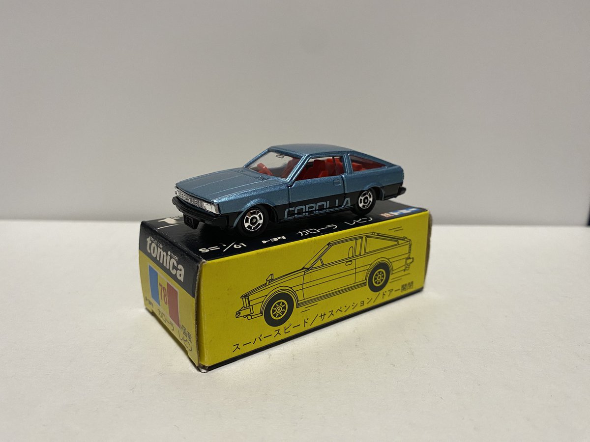 日本製トミカ　一般輸出用　トヨタ　カローラ　レビン トミカ #TOMICA #ミニカー 日本製トミカ トヨタ カローラ レビン 一般