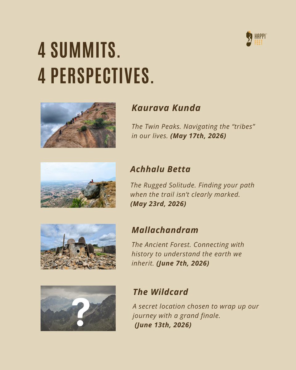 happifeet5's tweet photo. For teens who need more than screens.

4 treks. Real conversations. Real growth.

Limited spots.

https://t.co/Aqd7ssRuQ8 

#Happifeet #BangaloreTrek #TeenProgram #OutdoorLearning #Nature https://t.co/IU3kxjqGSJ