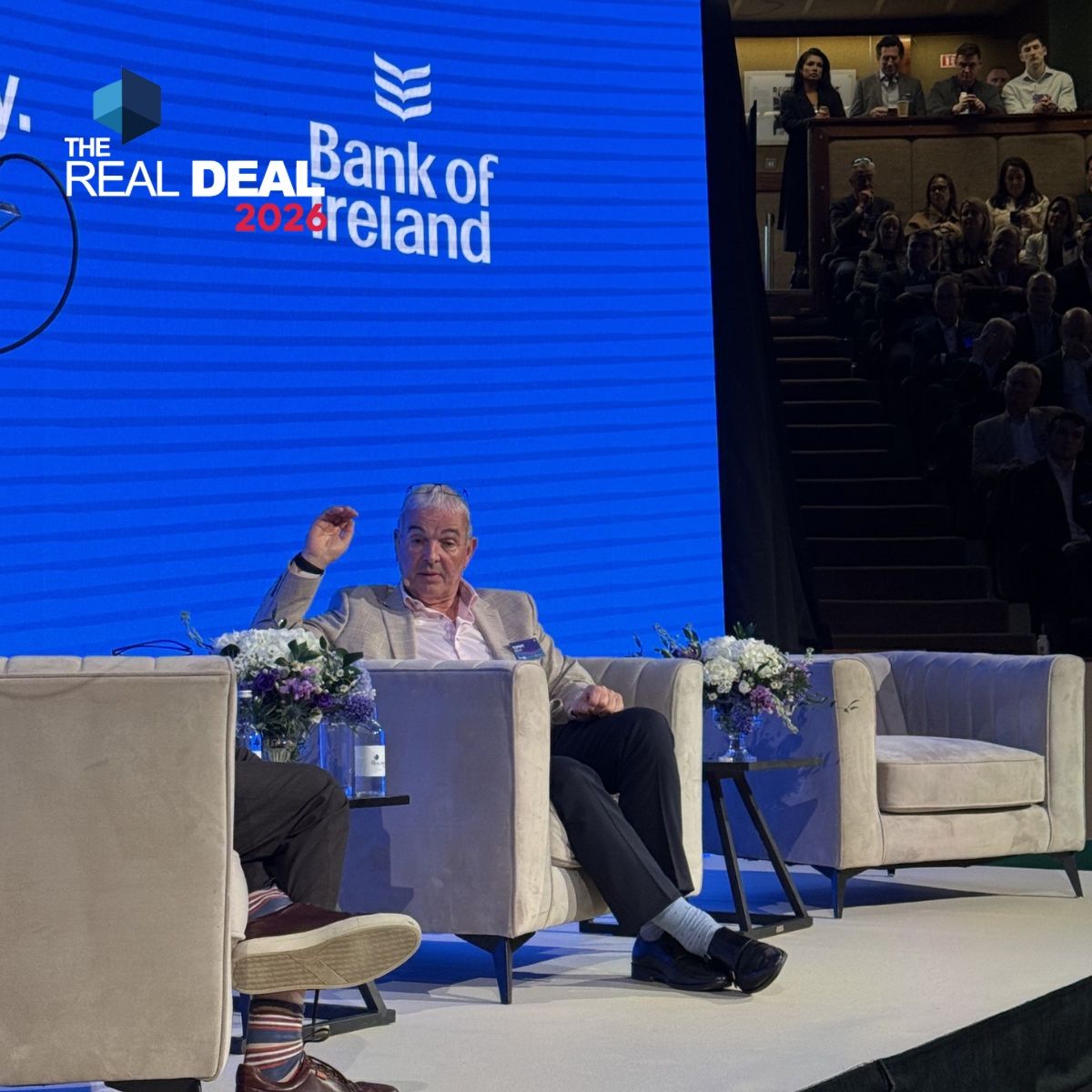 TheRealDealConf's tweet photo. "You have two choices: fold up the tent or fix it" 

🎙️Tommy Kelly, Founder of ESW at #TheRealDeal2026

Tommy Kelly on the importance of resilience and how to deal with a crisis in business. 

@AccountantsFP | @bankofireland | @RenatusCapital | @thecurrency

#IrishBusiness https://t.co/myVhgbS4q9