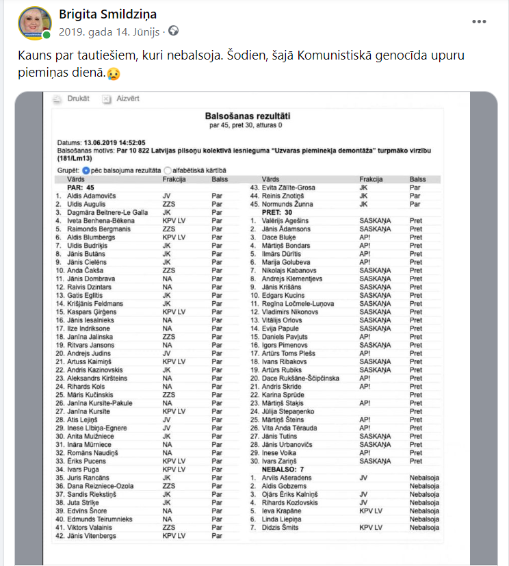 LV_visiem's tweet photo. @liana_langa 2019. gadā jau savācām parakstus par okupekļa novākšanu.
Saeimā PRET okupekļa novākšanu kopā ar Stepaņenko un Rubiku balsoja progresīvais Staķis, paristi Pavļuts, Inese Voika, Dace Rukšāne u.c.
Vērts saglabāt un pirms vēlēšanām pārlasīt! Lai atmiņa nebūtu īsa. https://t.co/zF8OZvWJW1