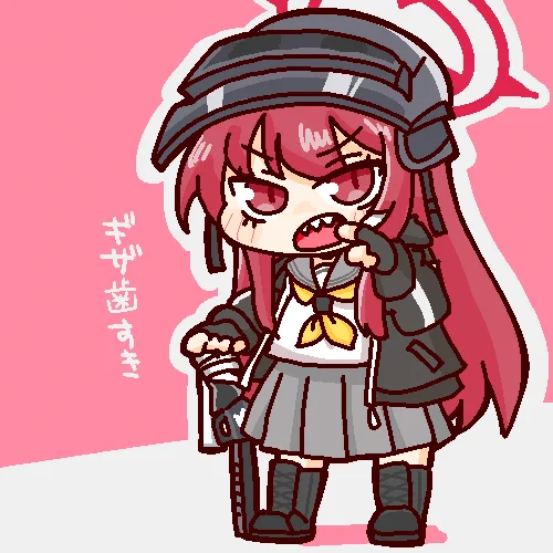 ギザ歯のキャラ好きなので今日誕生日のラブちゃんをかきました。
