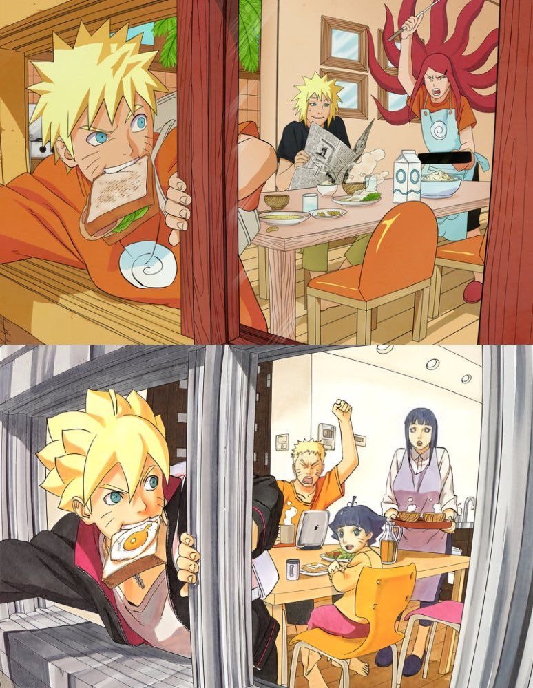 hinasaint's tweet photo. uzumaki family art by kishimoto ♡ྀི ₊ https://t.co/kkDOosNE3o