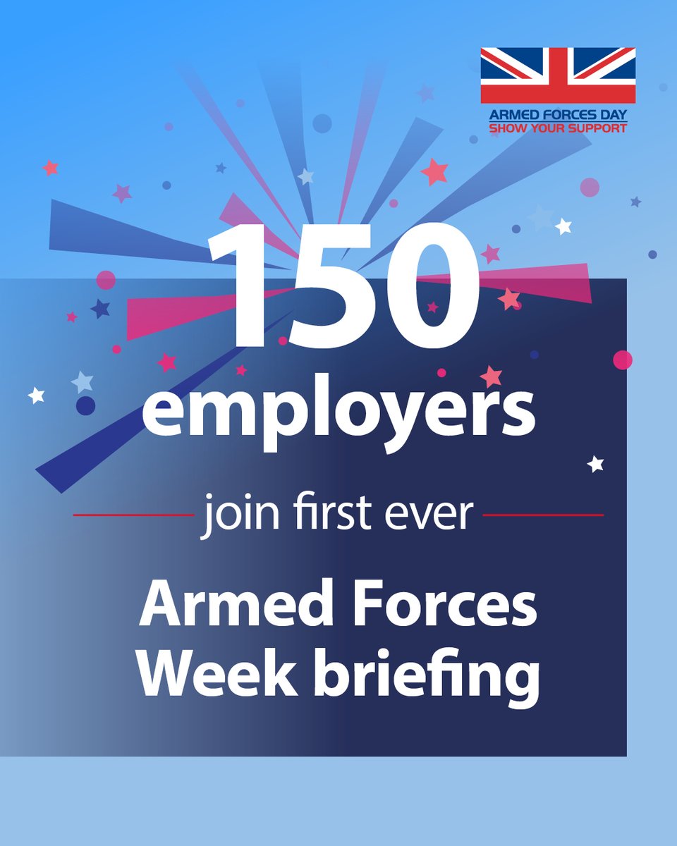 ArmedForcesDay's tweet photo. All together for Armed Forces Week. 🙌

Leading employers, all major supporters of the British military community, joined a special briefing today to hear why this year's campaign has a vital role to play in boosting public understanding of defence. 🇬🇧 https://t.co/EdNsjsHACR