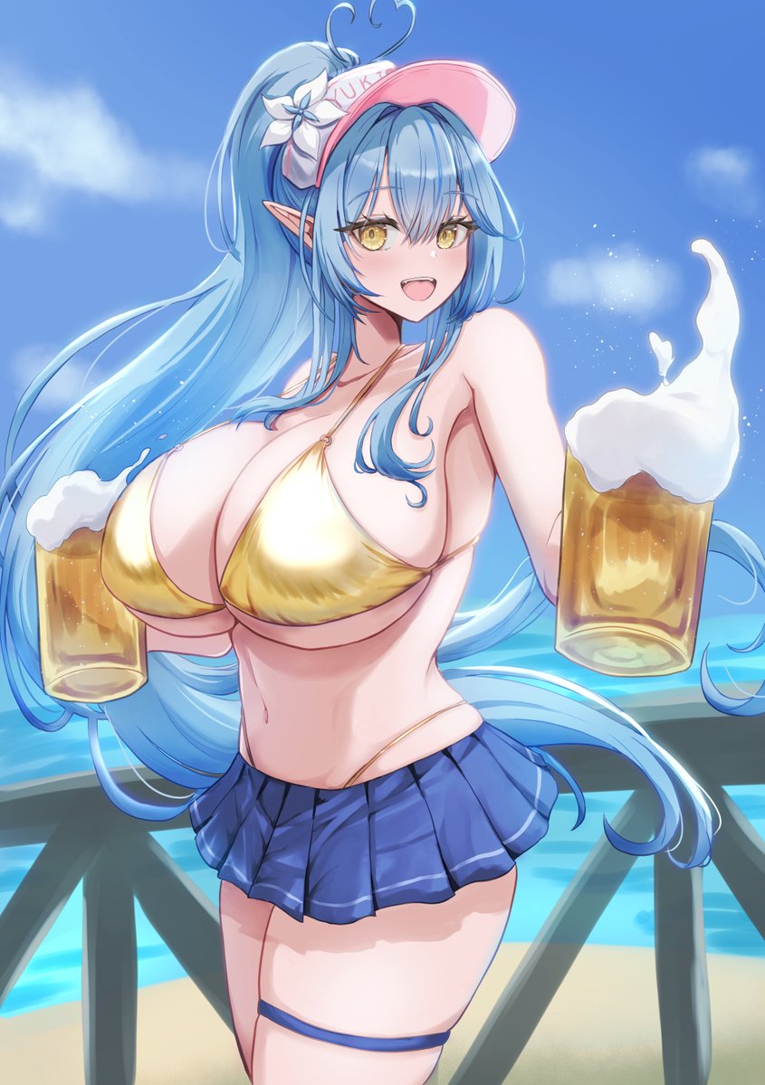 ゴールデンなラミィちゃんとゴールデンな一杯を🍺 #ゴールデンウィークSNS展覧会2026 #らみあーと