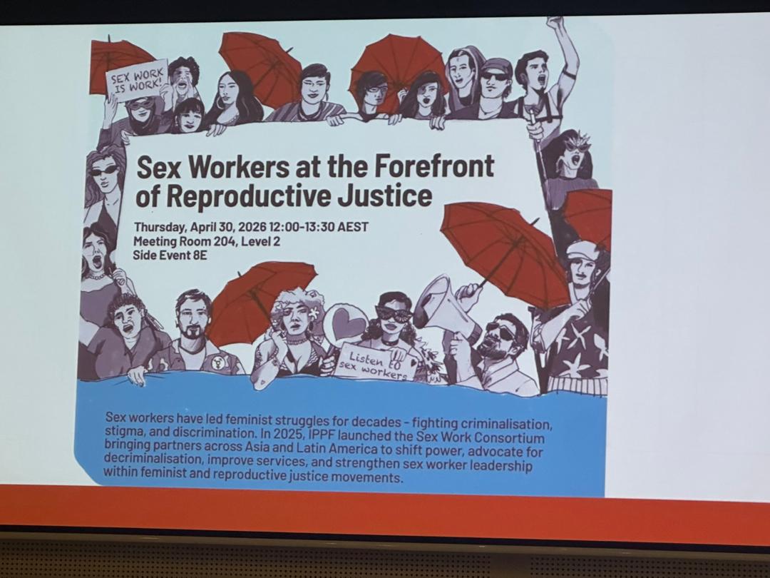 viac237's tweet photo. At #WomenDeliver2026, we joined a session on “Sex Workers at the Forefront of Reproductive Justice.”
Key message: inclusion must go beyond rhetoric; toward decriminalisation, rights protection, and real leadership.
Reproductive justice = centring those most affected.
#SRHR #VIAC https://t.co/E9TO0khDuf