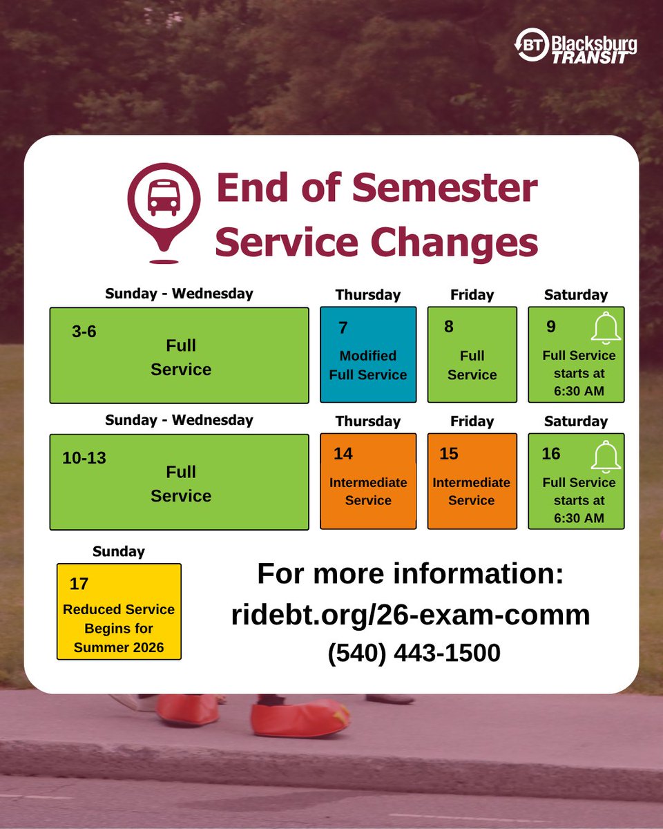 Blacksburg Transit tweet media