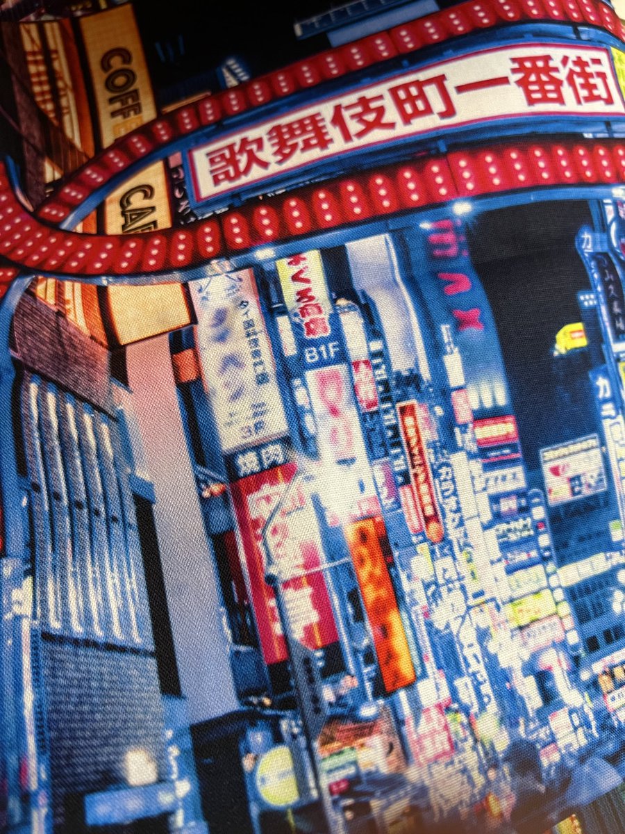 これは新宿オカダヤで買った歌舞伎町の布