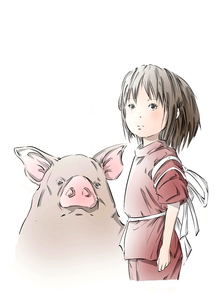千尋さん専用ページ 千と千尋の神隠し」 千尋ちゃんをシンプルにできるだけ可愛く描きたい